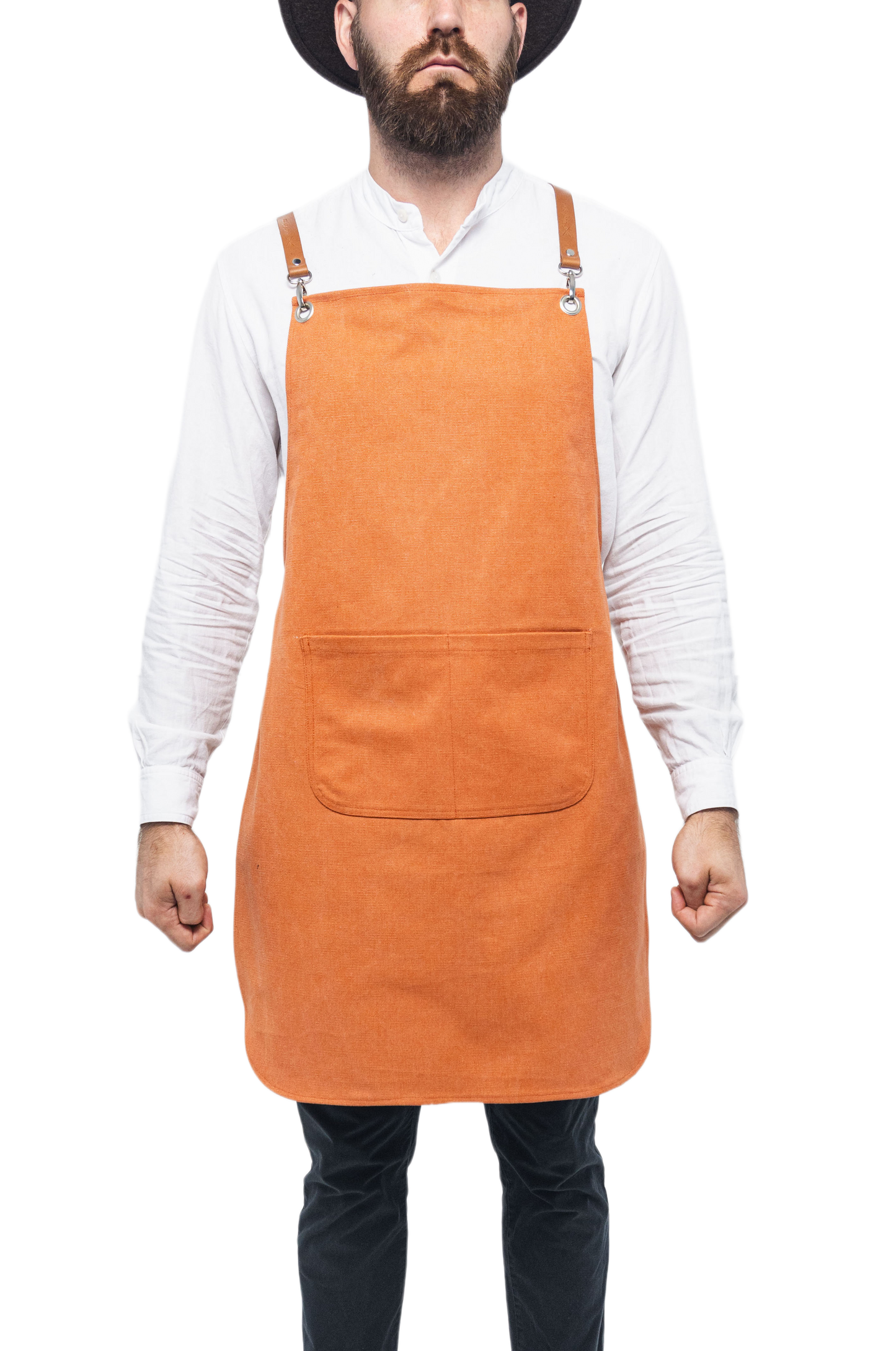 HEAVY DUTY COTTON CANVAS & GENUINE LEATHER APRON