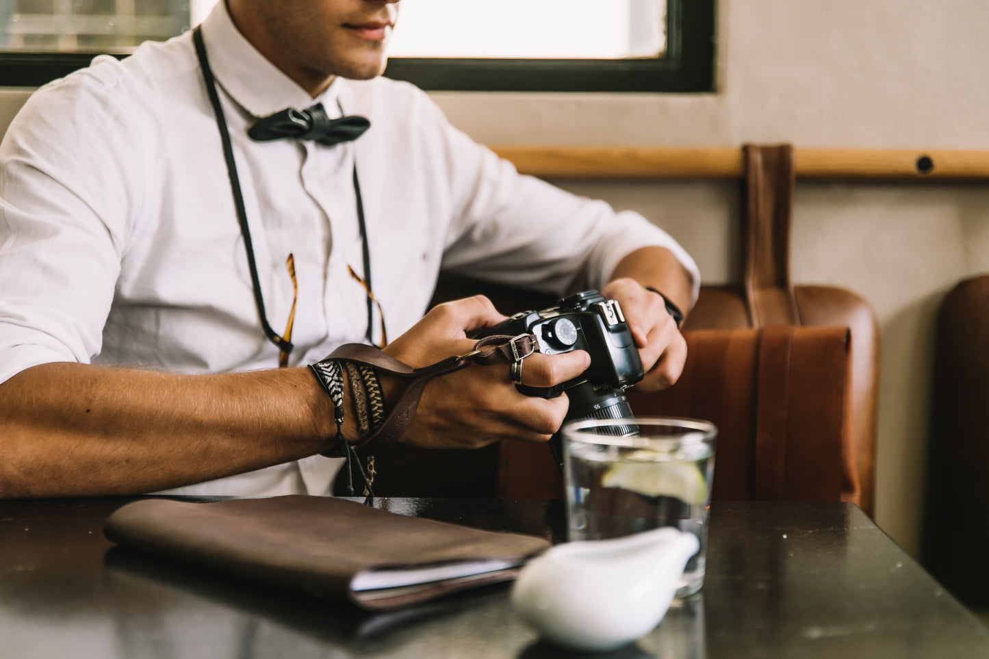 GENUINE LEATHER CAMERA WRIST STRAP