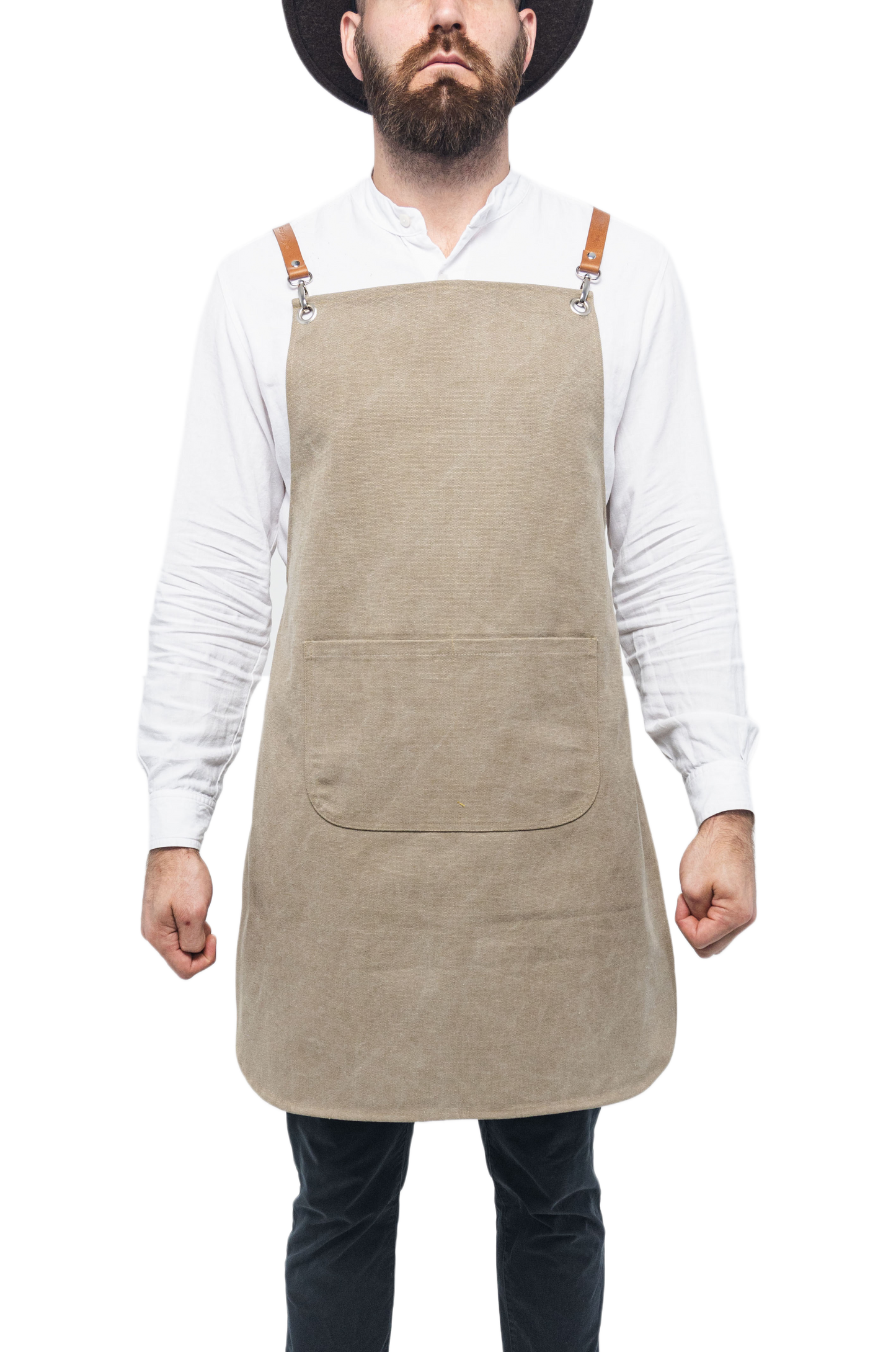 HEAVY DUTY COTTON CANVAS & GENUINE LEATHER APRON