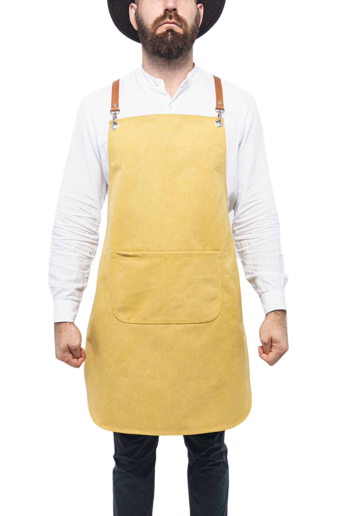 HEAVY DUTY COTTON CANVAS & GENUINE LEATHER APRON