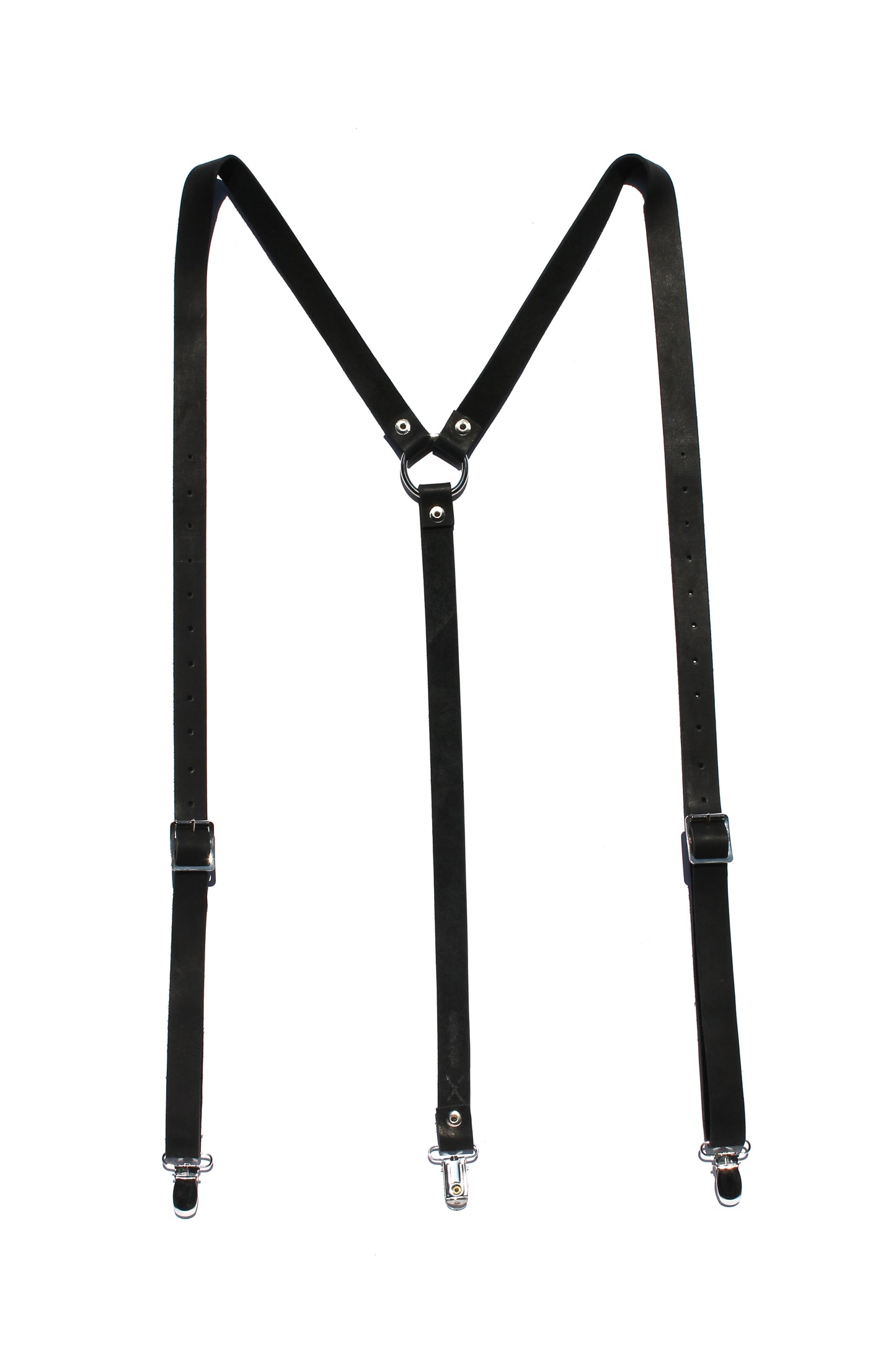 Genuine leather suspenders