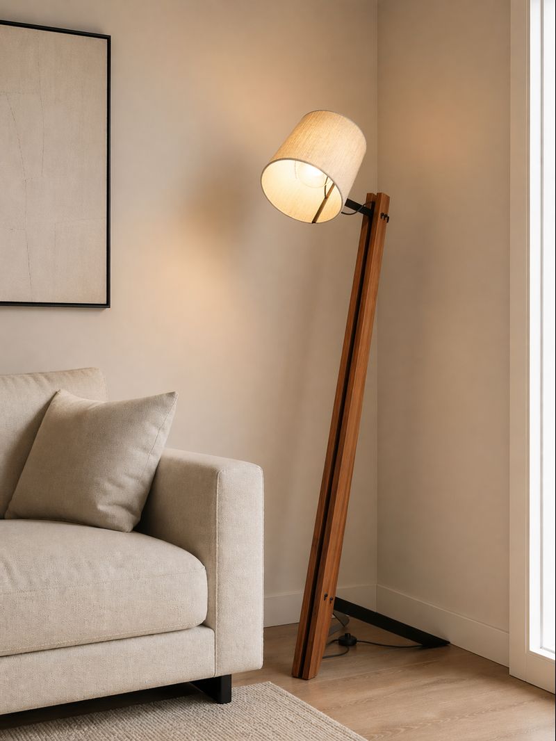 Industrial floor lamp