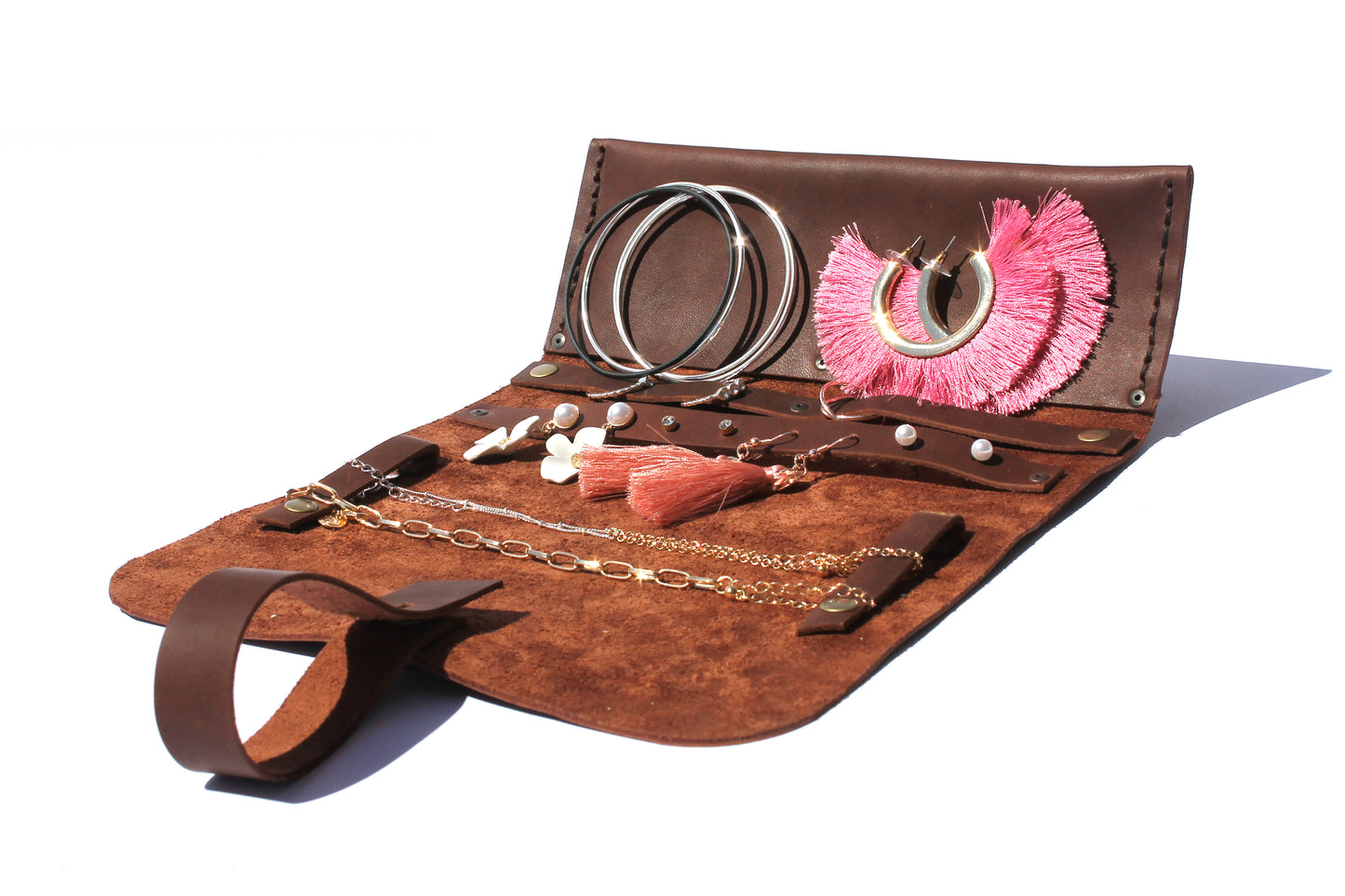 MAJOR JANE GENUINE LEATHER JEWELLERY ROLL