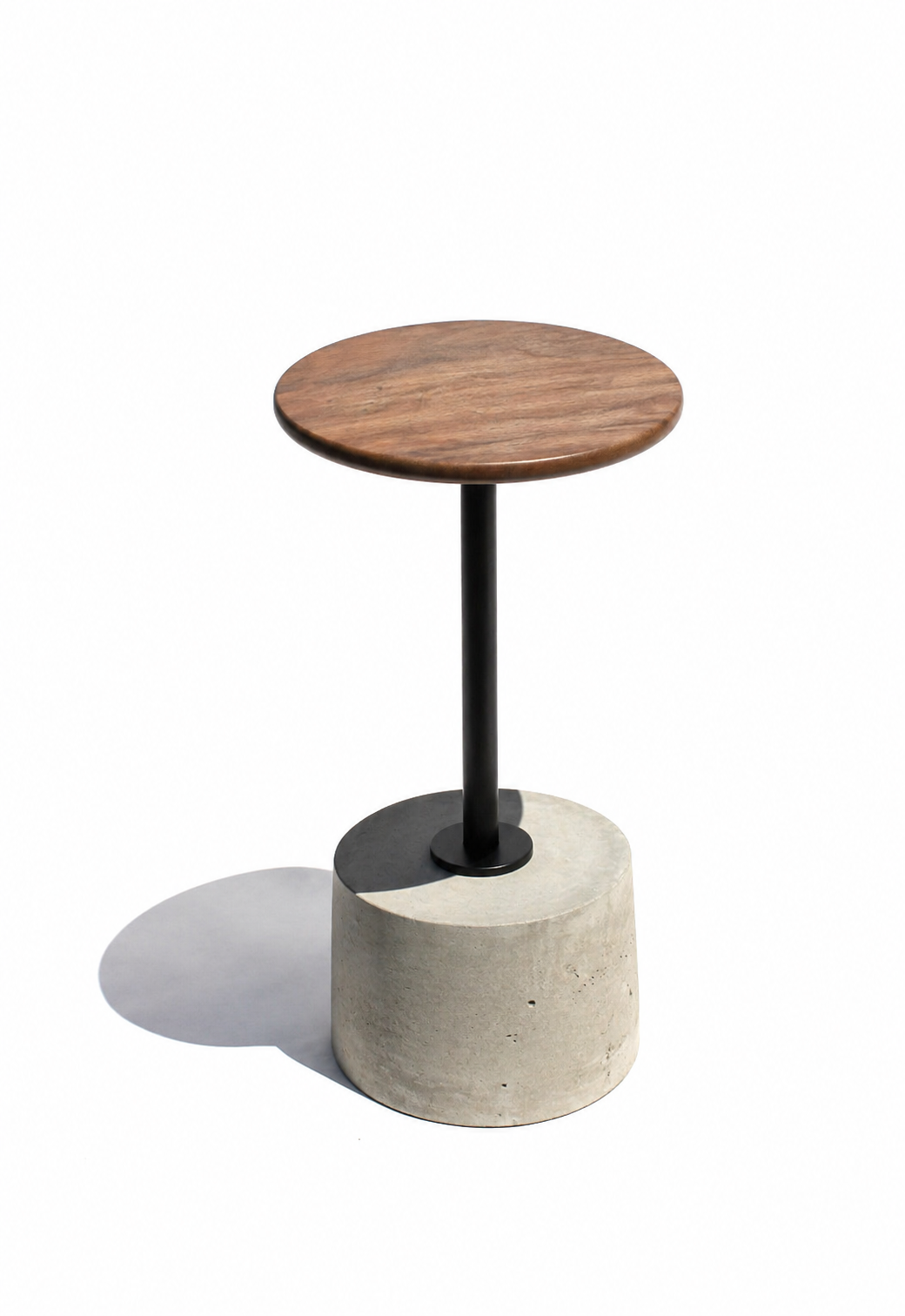 Walnut Fundamental Bar Stool on a white background