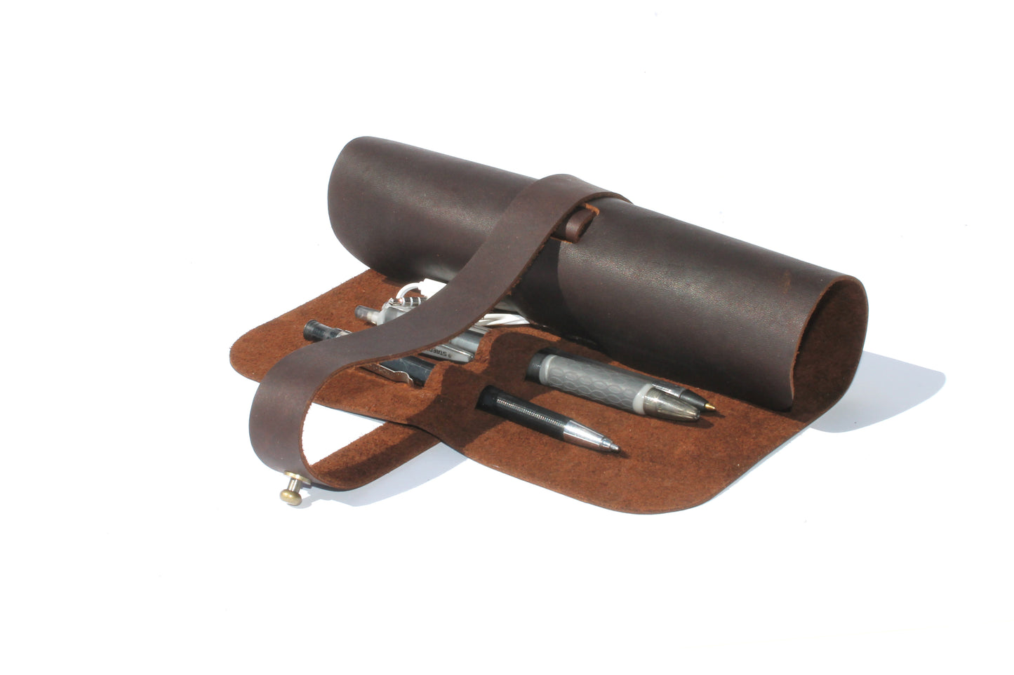 GENUINE LEATHER CABLE & PEN ROLL