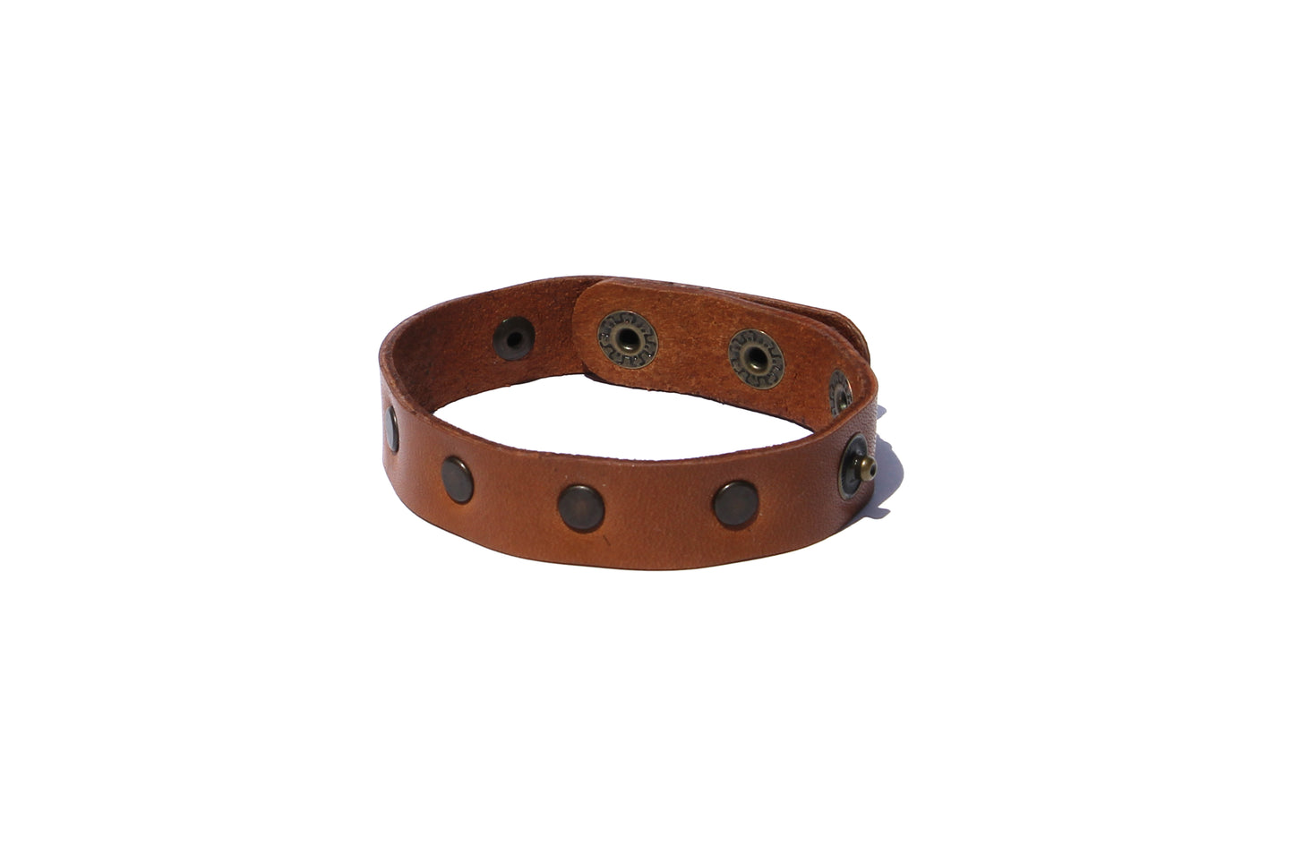 GENUINE LEATHER STUD WRIST STRAP