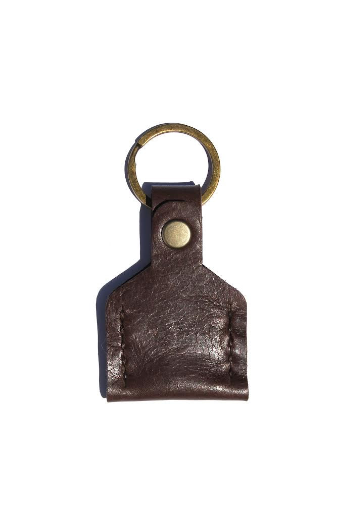 GENUINE LEATHER AIRTAG KEY HOLDER