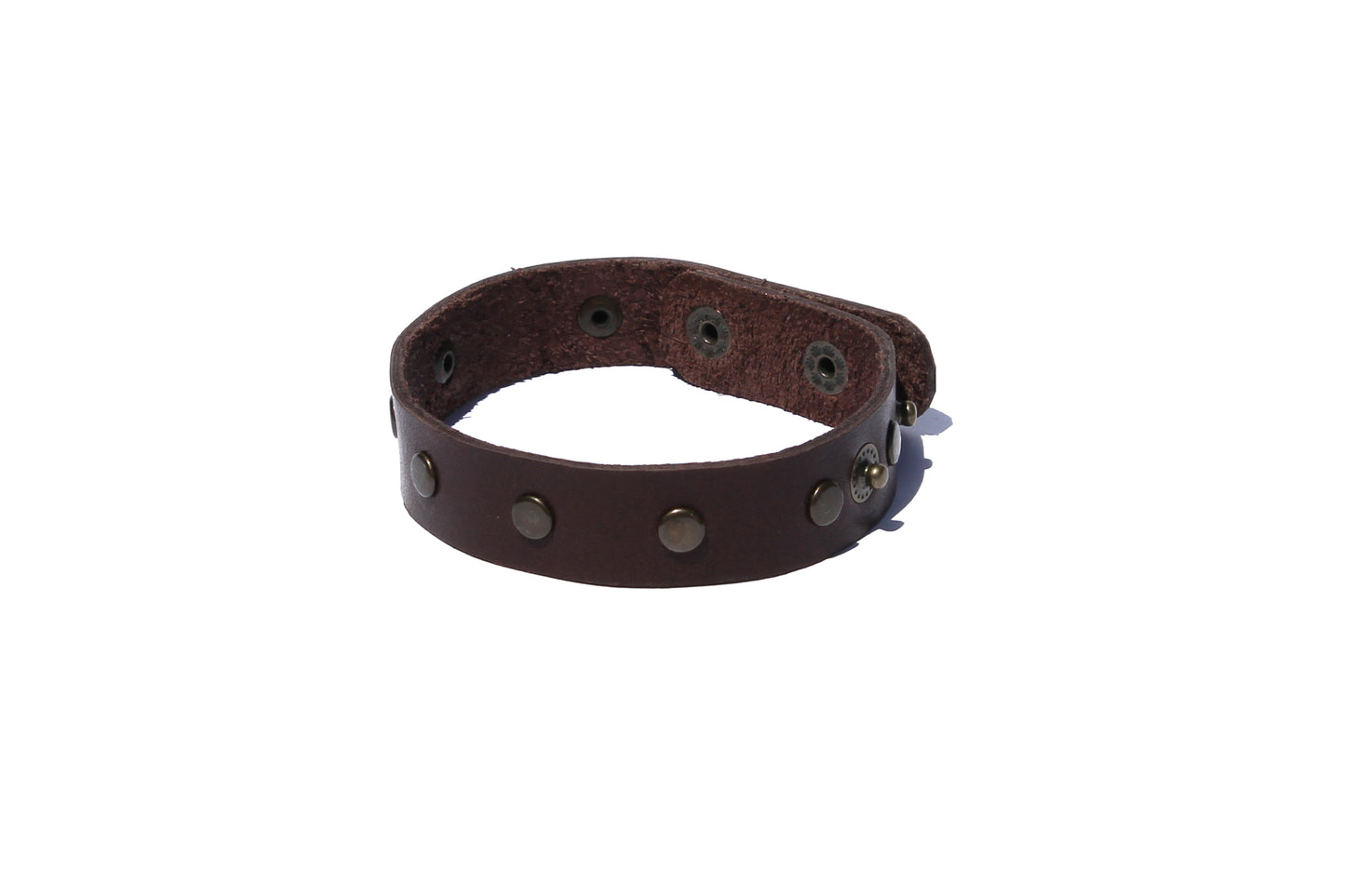 GENUINE LEATHER STUD WRIST STRAP