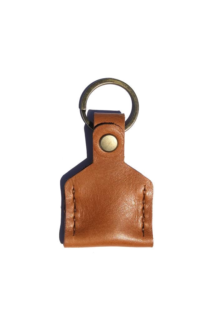 GENUINE LEATHER AIRTAG KEY HOLDER