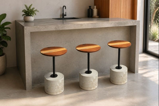 Fundamental Bar Stool in a contemporary living room