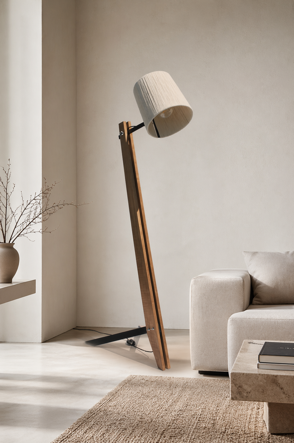 Industrial floor lamp