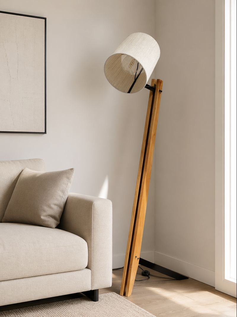 Industrial floor lamp