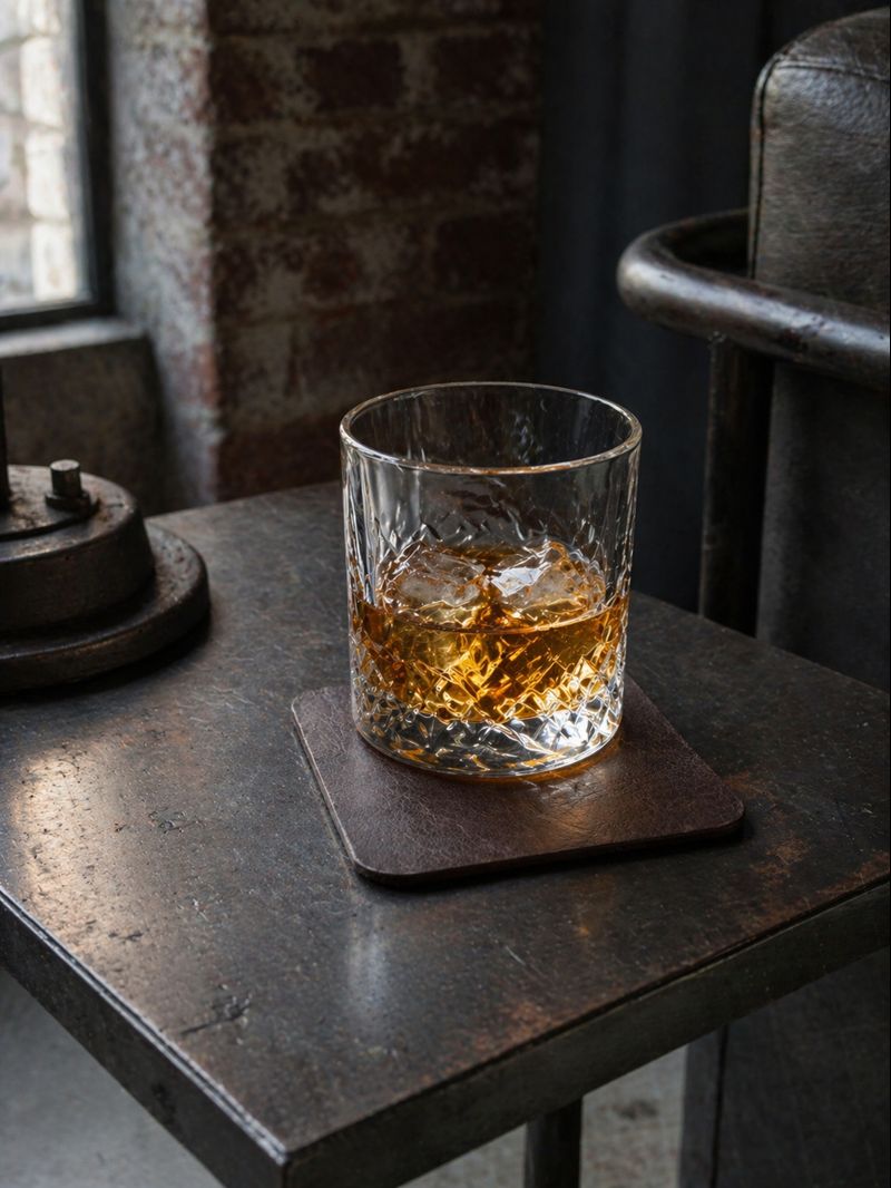 Genuine leather coasters
