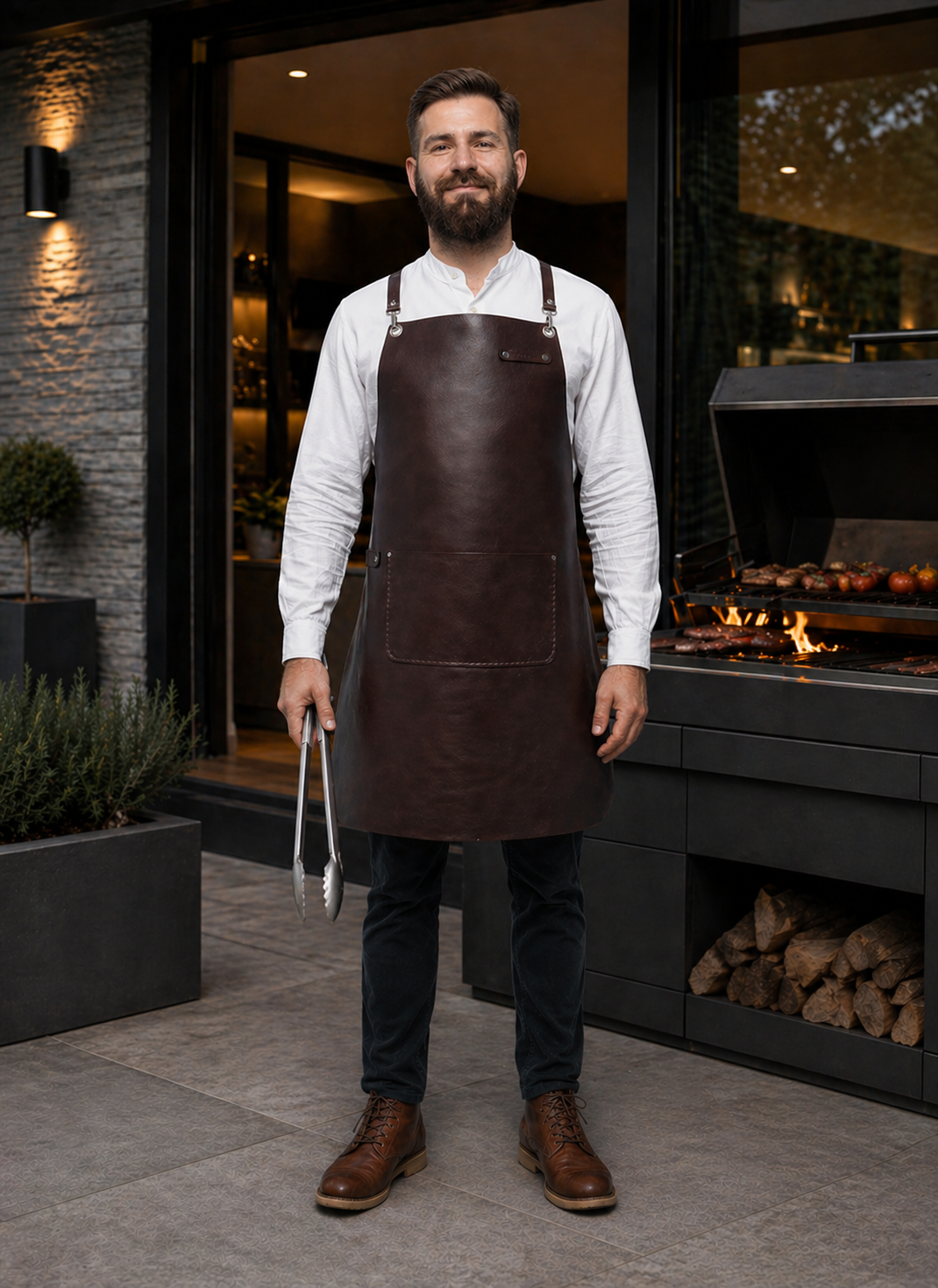Genuine leather apron