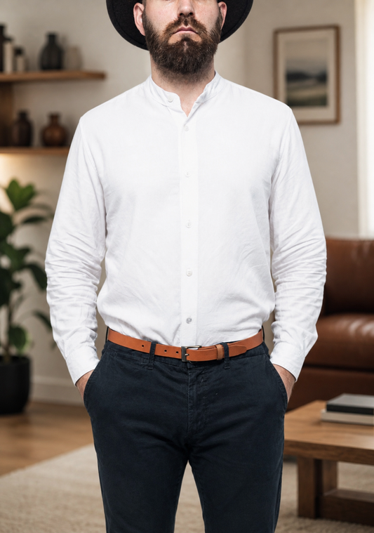 Genuine leather belt