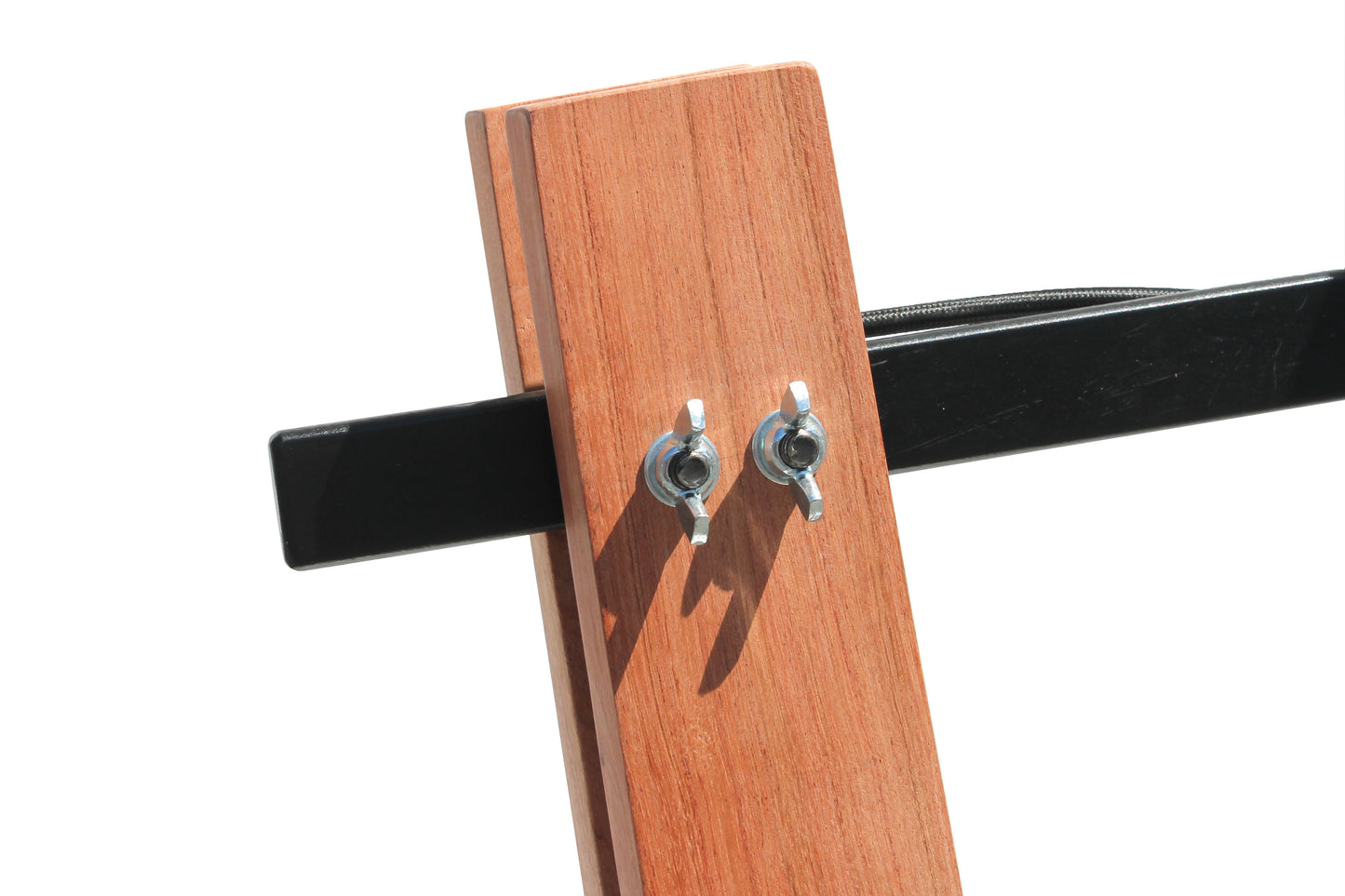 Close-up of the Industrial Floor Lamp shade connection detail