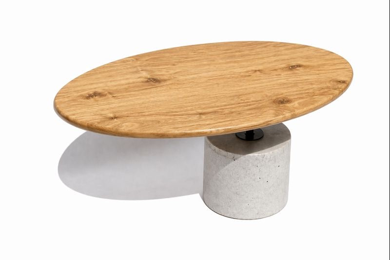 Oak Cantilever Coffee Table on a white background