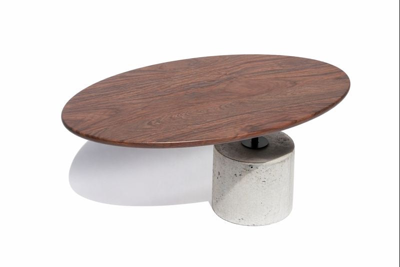 Walnut Cantilever Coffee Table on a white background