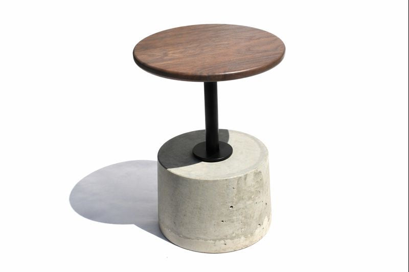 Walnut Fundamental Stool on a white background